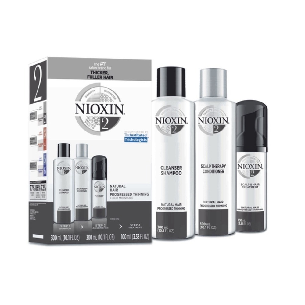 Nioxin Trial Kit System 2 - For Natural Hair with Progressed Thinning